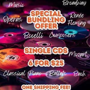 Assorted Music CDs Bundle - 6 for $25